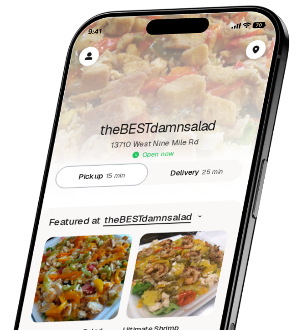 theBESTdamnsalad app preview