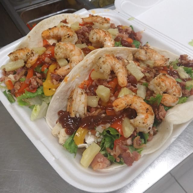 Hawaiian Shrimp Wrap.